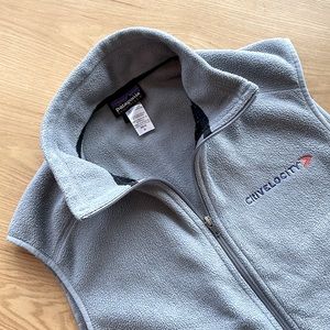 Patagonia Men’s Medium Synchilla Vest in Grey with Custom CitiVelocity Logo